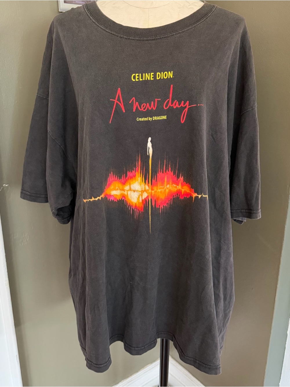 Vintage Celine Dion A New Day by Dragone Concert XXL Shirt
